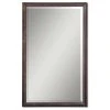 Uttermost Renzo Vanity Mirror | Bronze Wall Mirror With Gold Leaf Highlights