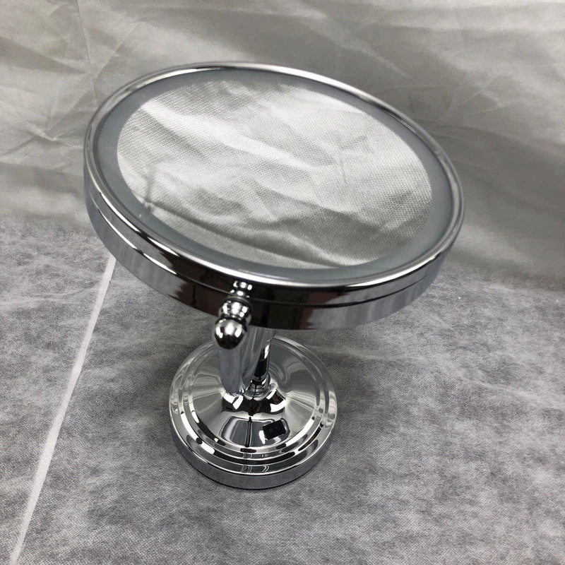 American Imaginations 10-in. W Round Stainless Steel Above Counter Magnifying Mirror In Chrome Color 8 American Imaginations 10-in. W Round Stainless Steel Above Counter Magnifying Mirror In Chrome Color - Image 6