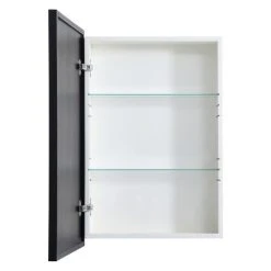 Elegant Furniture & Lighting Metal Mirror Medicine Cabinet 20"x28", Black Finish -Laural Home Shop 87212f2e0ec5b04d 7261 w800 h800 b1 p0