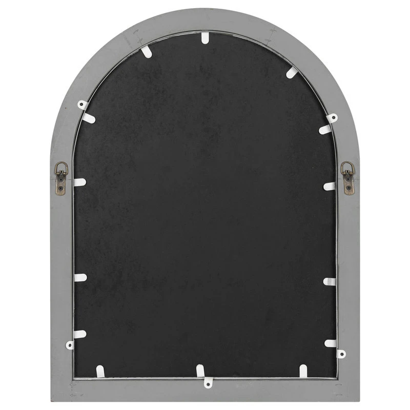 Uniek Nola Framed Windowpane Arch Mirror, Gray 22x28 6 Uniek Nola Framed Windowpane Arch Mirror, Gray 22x28 - Image 4