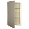Timber Tree Cabinets Dolphin Slab Panel Frameless Recessed Medicine Cabinet With LED Light - 14 X 30,