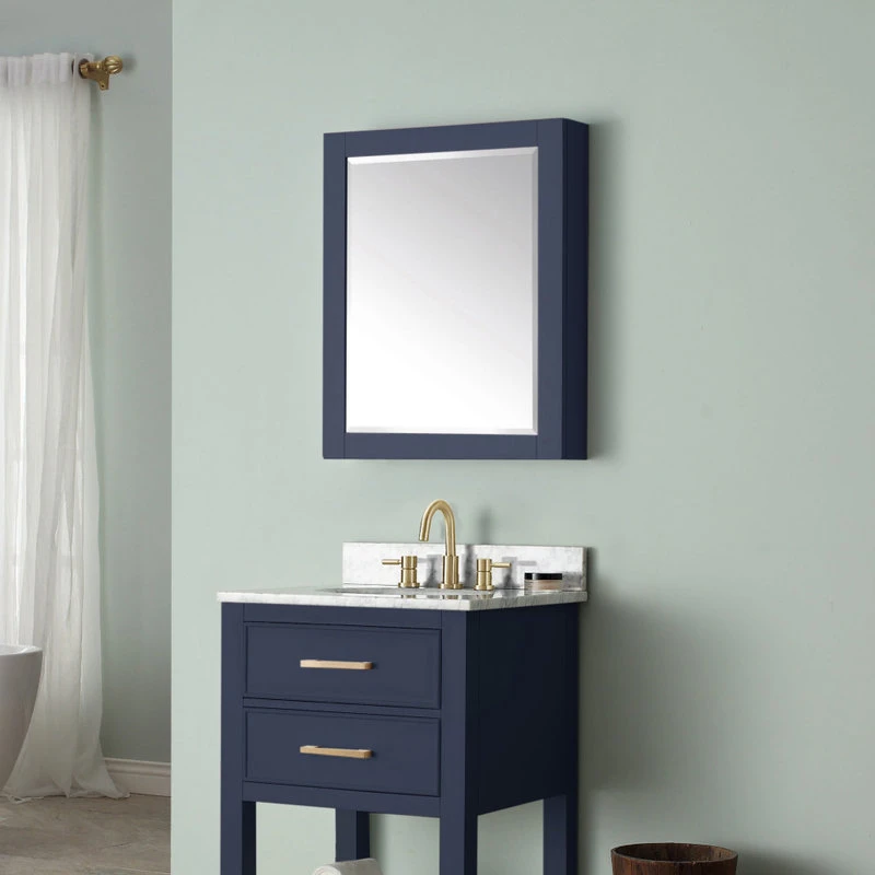 Avanity Corporation Avanity 24" Mirror Cabinet, Navy Blue 6 Avanity Corporation Avanity 24" Mirror Cabinet, Navy Blue - Image 4