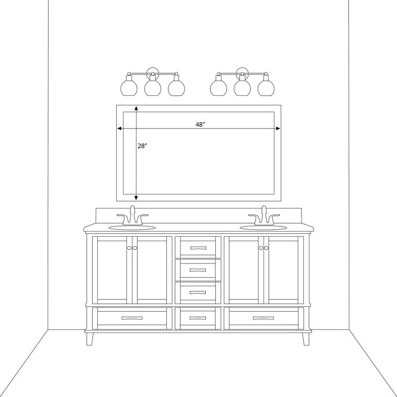 FrameMyMirror Meade Framed Wall Mirror, Black, 28"x48" 16 FrameMyMirror Meade Framed Wall Mirror, Black, 28"x48" - Image 14