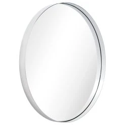 Empire Art Direct Ultra Stainless Steel Round Wall Mirror- 30"x30", Polished Silver -Laural Home Shop 88c1e0600040c0ee 4791 w800 h800 b1 p0