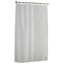 Carnation Home Fashions Extra Long (84'') Polyester Shower Curtain Liner In White