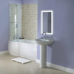 Krugg Reflections Small LED Lighted Vanity Mirror Includes Dim, 15"x30" 12 Krugg Reflections Small LED Lighted Vanity Mirror Includes Dim, 15"x30" -Laural Home Shop 8931c51b006481a6 8245 w800 h800 b0 p0