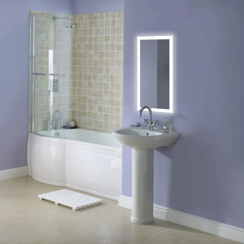 Krugg Reflections Small LED Lighted Vanity Mirror Includes Dim, 15"x30" 6 Krugg Reflections Small LED Lighted Vanity Mirror Includes Dim, 15"x30" - Image 4