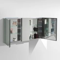 Fresca 50" Wide Bathroom Medicine Cabinet With Mirrors -Laural Home Shop 896111d10f08f5dc 8070 w800 h800 b0 p0