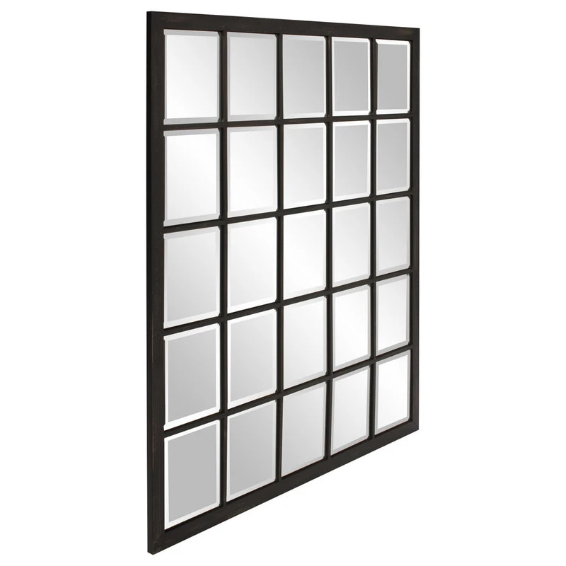 HomeRoots Furniture HomeRoots Rectangular Antique Black Finish Mirror With Beveled Edge 6 HomeRoots Furniture HomeRoots Rectangular Antique Black Finish Mirror With Beveled Edge - Image 4