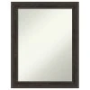 Amanti Art Shipwreck Greywash Narrow Non-Beveled Bathroom Wall Mirror - 22 X 28 In.