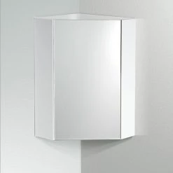 Fresca Coda 18" White Corner Medicine Cabinet With Mirror Door -Laural Home Shop 8a9166df0f08f5e9 3737 w800 h800 b0 p0