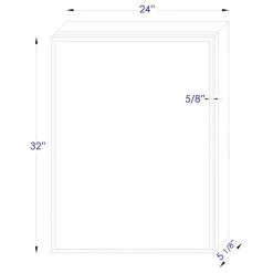 Alfi Trade Inc ALFI Brand 24" X 32" Single Door LED Light Medicine Cabinet -Laural Home Shop 8b518d77012d3f11 3286 w800 h800 b1 p0
