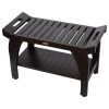 DecoTeak Tranquility Eastern Style Shower Bench With LiftAid Arms, 30"x18" -Laural Home Shop 8b614ae00b86d3ff 8255 w800 h800 b1 p0