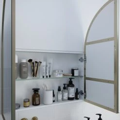 Glass Warehouse Medicine Cabinets, Satin Brass 17 Glass Warehouse Medicine Cabinets, Satin Brass -Laural Home Shop 8b91784d0320b093 0424 w800 h800 b0 p0