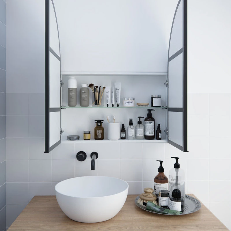 Glass Warehouse Medicine Cabinets, Black 7 Glass Warehouse Medicine Cabinets, Black - Image 5