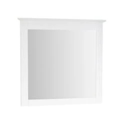 Wellfor Bathroom Solid Wood Mirror For Wall Mounted, 38" X 33" HD Vanity Mirror, White 10 Wellfor Bathroom Solid Wood Mirror For Wall Mounted, 38" X 33" HD Vanity Mirror, White -Laural Home Shop 8c316afa02a826dc 6494 w800 h800 b1 p0
