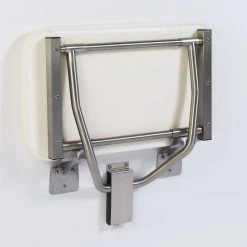 Grab Bar Specialists Rectangular Folding Shower Seat, Padded White, 26 Inch, Wall Mount -Laural Home Shop 8d41586a02c85349 5918 w800 h800 b0 p0