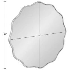 Uniek Viona Round Scalloped Mirror, Silver 26" Diameter 14 Uniek Viona Round Scalloped Mirror, Silver 26" Diameter -Laural Home Shop 8de1f82a01fc512d 6225 w800 h800 b1 p0