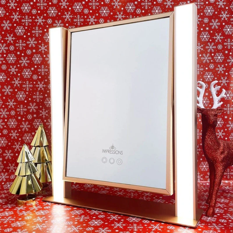 Impressions Vanity Company Nouveau XL Tri-Tone Led Makeup Mirror, Rose Gold 8 Impressions Vanity Company Nouveau XL Tri-Tone Led Makeup Mirror, Rose Gold - Image 6