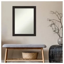 Amanti Art Furniture Espresso Narrow Non-Beveled Bathroom Wall Mirror - 21.5 X 27.5 In. 16 Amanti Art Furniture Espresso Narrow Non-Beveled Bathroom Wall Mirror - 21.5 X 27.5 In. -Laural Home Shop 8e21eb6402bdddf9 6188 w800 h800 b1 p0