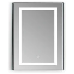 Altair Bojano 24" Clear Glass Surface-Mount/Recessed LED Mirror Medicine Cabinet
