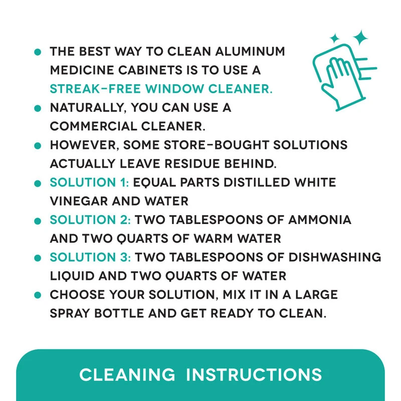 Fine Fixtures LED Recessed/Surface Mount Medicine Cabinet, Aluminum, 20"x30", Right Hand Door 7 Fine Fixtures LED Recessed/Surface Mount Medicine Cabinet, Aluminum, 20"x30", Right Hand Door - Image 5