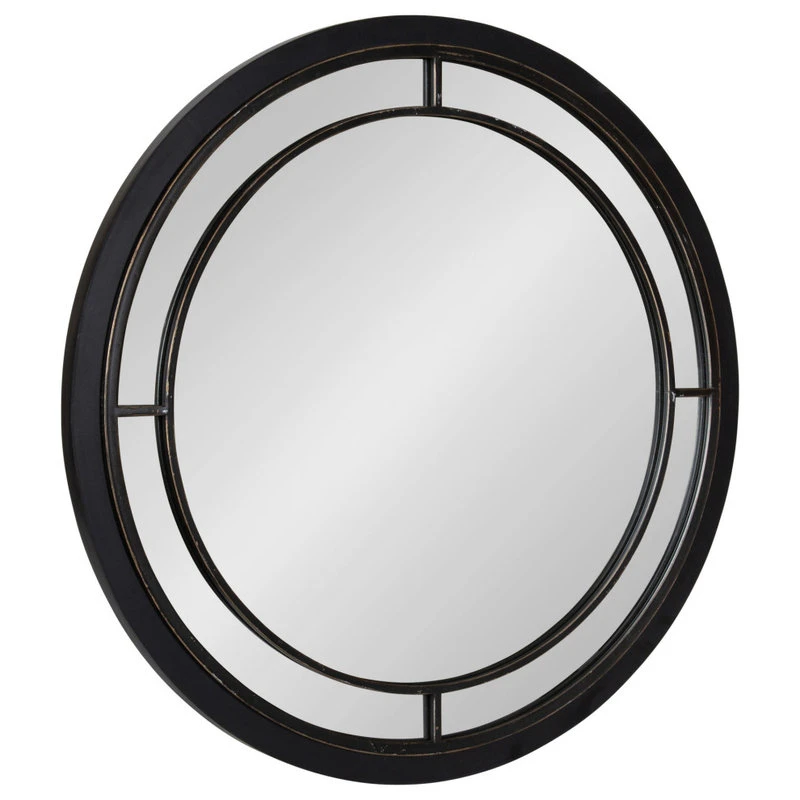 Uniek Audubon Round Framed Wall Mirror, Black, 28 Diameter 3 Uniek Audubon Round Framed Wall Mirror, Black, 28 Diameter