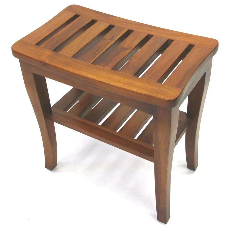 Redmon Genuine Teak Petite Shower Seat, Natural Woodgrain Finish 4 Redmon Genuine Teak Petite Shower Seat, Natural Woodgrain Finish - Image 2