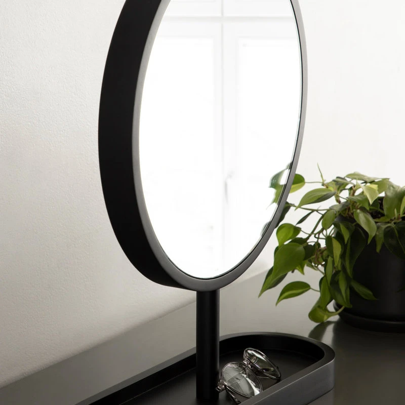 Uniek Travis Framed Tabletop Mirror, Black, 17"x21" 11 Uniek Travis Framed Tabletop Mirror, Black, 17"x21" - Image 9