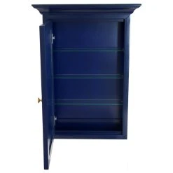 Kitchen Bath Collection Newport Wall-Mounted Medicine Cabinet, Royal Blue -Laural Home Shop 8fb1b4570de5390c 1565 w800 h800 b1 p0