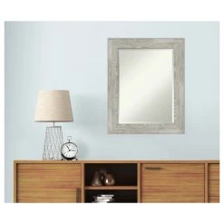 Amanti Art Dove Greywash Beveled Bathroom Wall Mirror - 24 X 30 In. -Laural Home Shop 9021224b0d1d1b13 5265 w800 h800 b1 p0