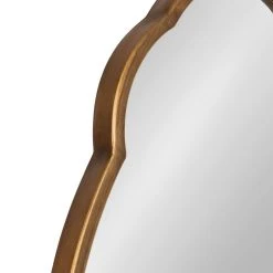 Uniek Magritte Scalloped Oval Wall Mirror, Gold 18x30 -Laural Home Shop 9061b2fd016f0322 4998 w800 h800 b0 p0