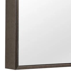 FIND Thin Frame Minimalist Mirror, Gunmetal -Laural Home Shop 9121d5bf0010bb15 0401 w800 h800 b0 p0