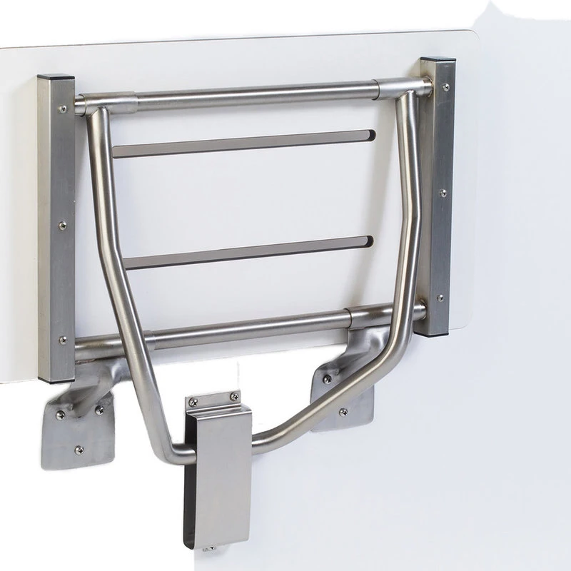 Grab Bar Specialists Rectangular Folding Shower Seat, Phenolic, White, 24 Inch, Wall Mount 5 Grab Bar Specialists Rectangular Folding Shower Seat, Phenolic, White, 24 Inch, Wall Mount - Image 3