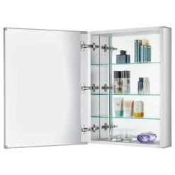Fine Fixtures Bathroom Medicine Cabinet, Aluminum, Recessed/Surface Mount, 24"x30" 9 Fine Fixtures Bathroom Medicine Cabinet, Aluminum, Recessed/Surface Mount, 24"x30" -Laural Home Shop 91b1816f0e59314b 3581 w800 h800 b1 p0