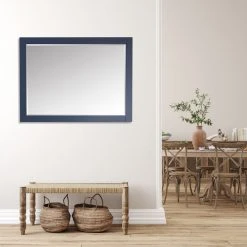 Altair Ivy Rectangular Bathroom Wood Framed Wall Mirror, Blue, 48" 18 Altair Ivy Rectangular Bathroom Wood Framed Wall Mirror, Blue, 48" -Laural Home Shop 9281c70f02448302 5439 w800 h800 b0 p0