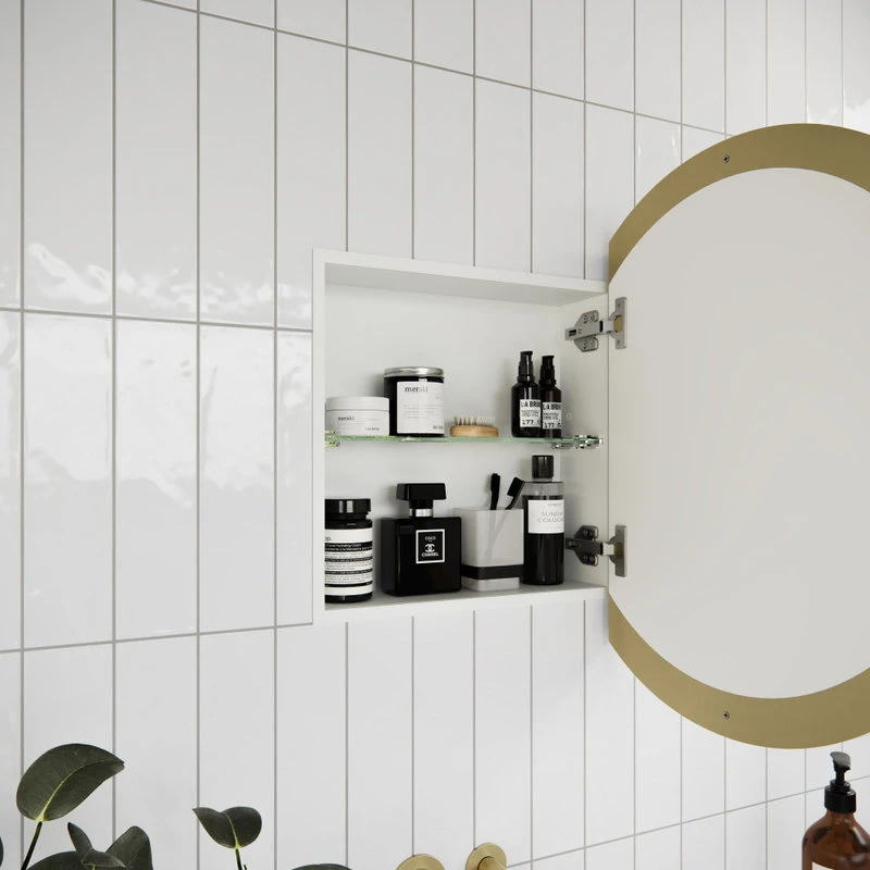 Glass Warehouse Medicine Cabinets, Satin Brass 7 Glass Warehouse Medicine Cabinets, Satin Brass - Image 5