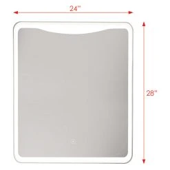 Transolid Mason LED-Backlit Mirror With Touch Sensor, 23.62"x1.18"x24.02" 8 Transolid Mason LED-Backlit Mirror With Touch Sensor, 23.62"x1.18"x24.02" -Laural Home Shop 9321d8b60beb5a62 7559 w800 h800 b1 p0