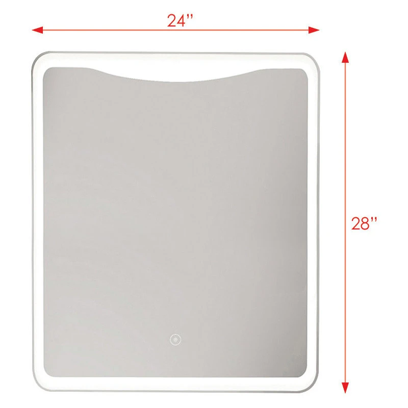 Transolid Mason LED-Backlit Mirror With Touch Sensor, 23.62"x1.18"x24.02" 4 Transolid Mason LED-Backlit Mirror With Touch Sensor, 23.62"x1.18"x24.02" - Image 2