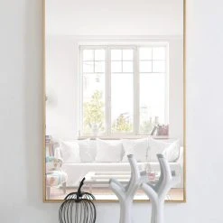 Elegant Furniture & Lighting Contemporary Brass Vanity Mirror -Laural Home Shop 9361a0e702833589 7541 w800 h800 b0 p0