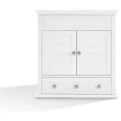 Crosley Lydia Wall Cabinet, White 8 Crosley Lydia Wall Cabinet, White -Laural Home Shop 93d1de56064626a2 0809 w800 h800 b1 p0
