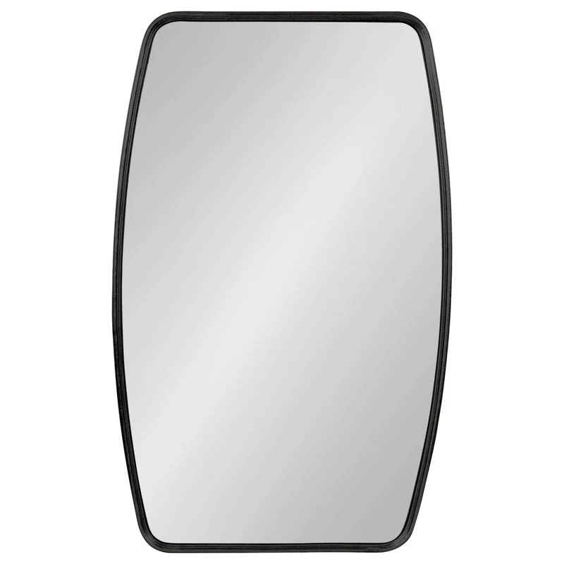 Uniek Caskill Barrel Framed Wall Mirror, Black, 20x32 4 Uniek Caskill Barrel Framed Wall Mirror, Black, 20x32 - Image 2