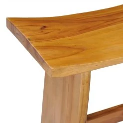 Vida XL International B.V. VidaXL Solid Teak Wood Stool 19.6" Versatile Sturdy Unique Pattern Seating -Laural Home Shop 9421ea510ec74ab8 8952 w800 h800 b0 p0