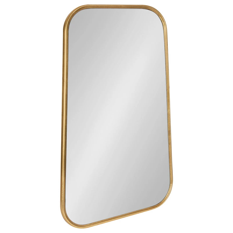 Uniek Caskill Framed Cowbell Wall Mirror, Gold, 20x32 3 Uniek Caskill Framed Cowbell Wall Mirror, Gold, 20x32