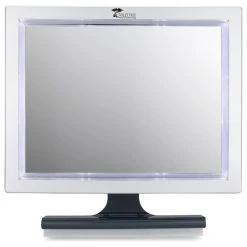 ToiletTree Products Deluxe LED Fogless Shower Mirror With Squeegee