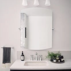 Moen YB0392 Flara 37-3/4" Frameless Bathroom Mirror - Polished Nickel -Laural Home Shop 94f15e510ee97285 1122 w800 h800 b0 p0