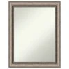 Amanti Art Lyla Ornate Silver Non-Beveled Bathroom Wall Mirror - 22.25 X 28.25 In.