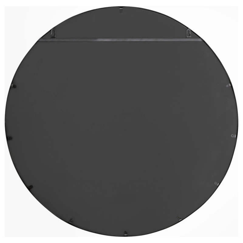 Uniek Kavenna Round Metal Framed Wall Mirror, Black 30" Diameter 7 Uniek Kavenna Round Metal Framed Wall Mirror, Black 30" Diameter - Image 5