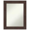 Amanti Art Wildwood Brown Non-Beveled Bathroom Wall Mirror - 23 X 29 In. -Laural Home Shop 9521147602bddc89 9631 w800 h800 b1 p0