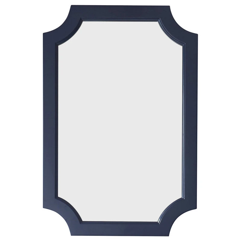 Vinnova Grossetto 24" Irregular Farmhouse Bathroom/Vanity Framed Wall Mirror, Royal Blue 3 Vinnova Grossetto 24" Irregular Farmhouse Bathroom/Vanity Framed Wall Mirror, Royal Blue